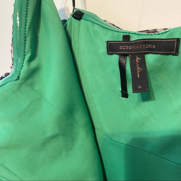 💔SOLD VIA DEPOP 💔BCBGMAXAZRIA Pastel Mini Dress Strapless SIZE 0 - Picture 5 of 6